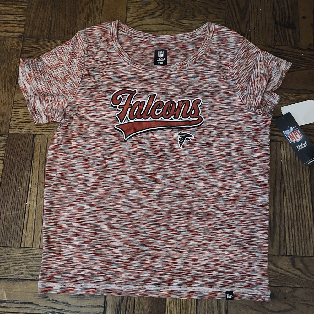NFL Atlanta Falcons Red and White Tee Shirt